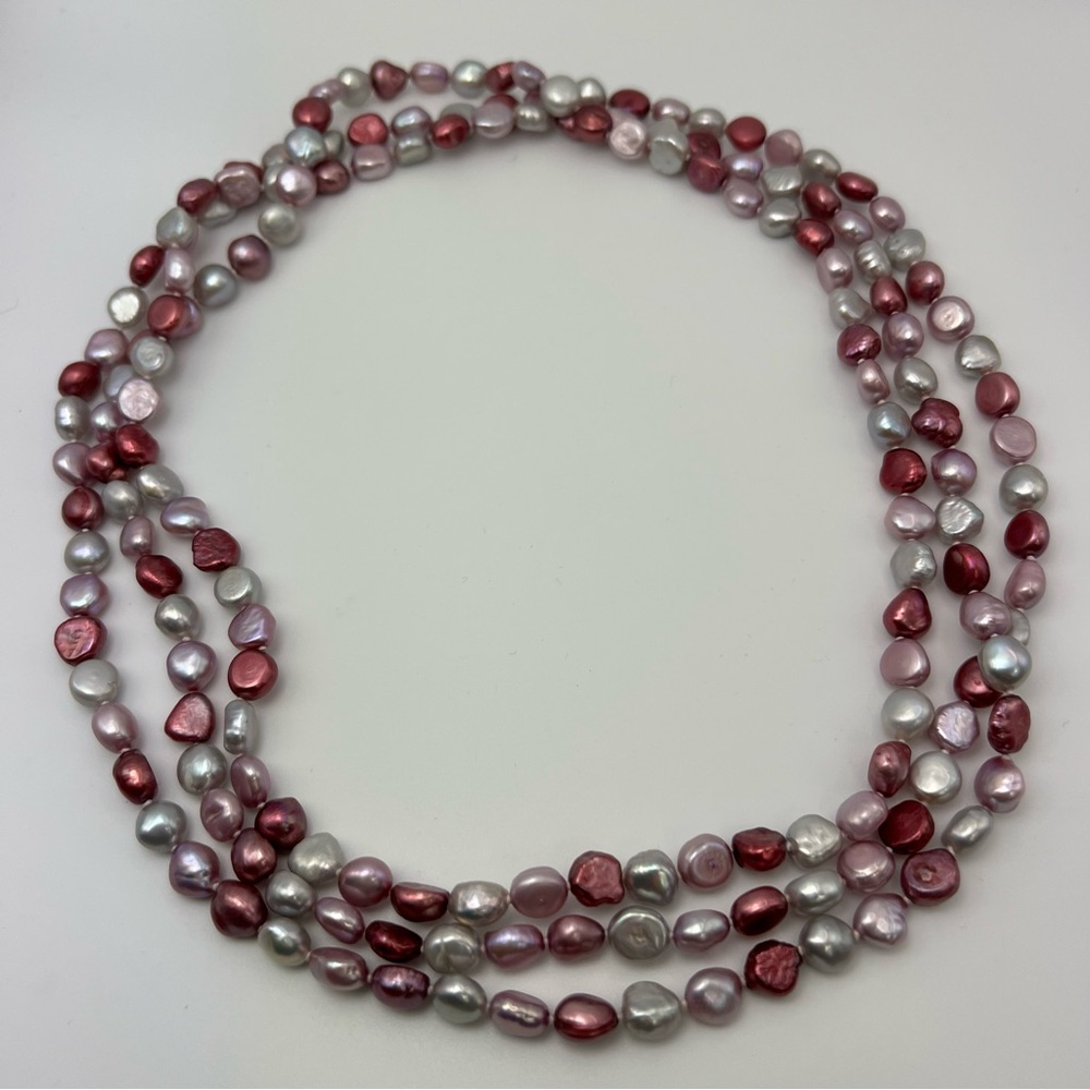 Baroque dyed "Sorbet" freshwater pearl necklace